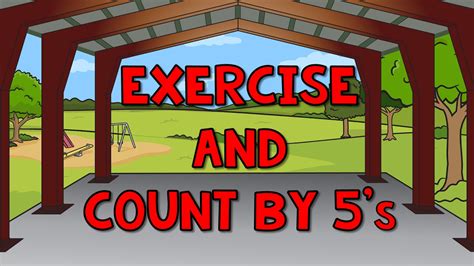 Count by 5's | Exercise and Count By 5 | Count to 100 by 5 | Counting Songs | Jack Hartmann ...