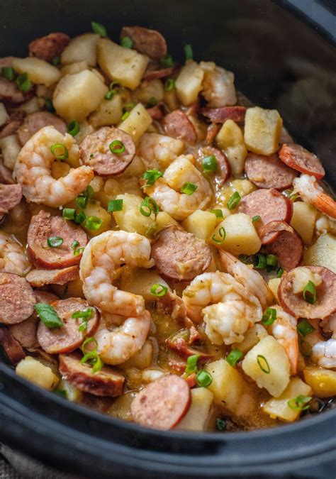 Crockpot Cajun Smothered Potatoes with Sausage and Shrimp | Ron Holliday | Copy Me That