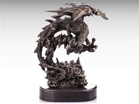 Bronze Dragon Statue Bronze Sculpture on Marble Base Modern Bronze ...