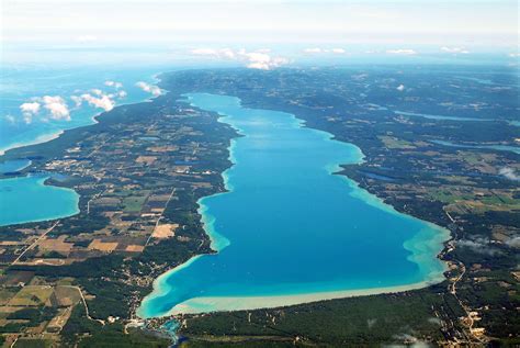 Counties » Antrim » Torch Lake S-N Clouds Left | Anderson Aerial Photography