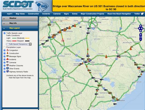 SCDOT - Traffic Map and Cameras | ChucktownFloods