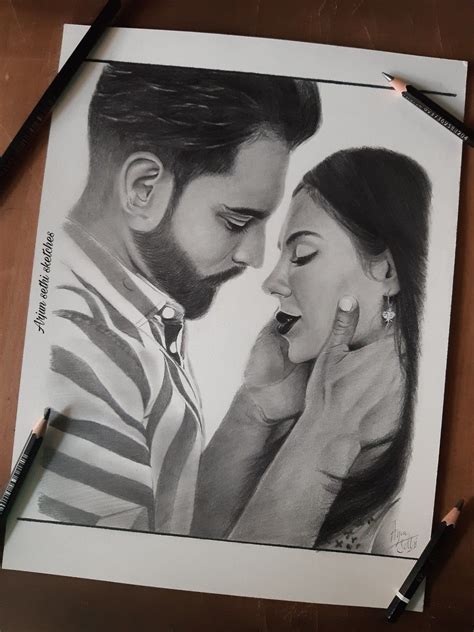 Parmish verma and sonam bajwa pencil sketch | Male sketch, Pencil ...