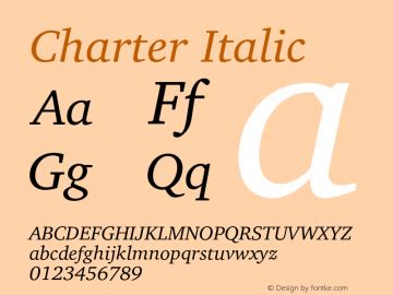 Charter Font,Charter-Italic Font,Charter Italic Font|Charter-Italic 2.0-1.0 Font-OTF Font ...