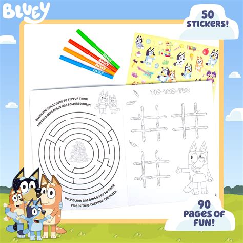 Buy Bluey Coloring & Activity Book, Bluey Sticker Book, Great for at-Home Kids Activities ...