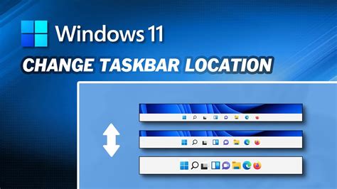 How to Change Taskbar Location on Windows 11｜Change Windows Taskbar to the Left/Top/Right - YouTube