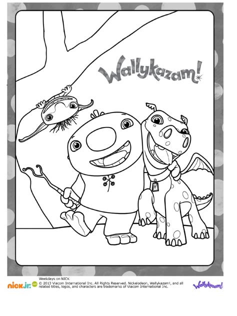 Wallykazam Coloring Page | PDF