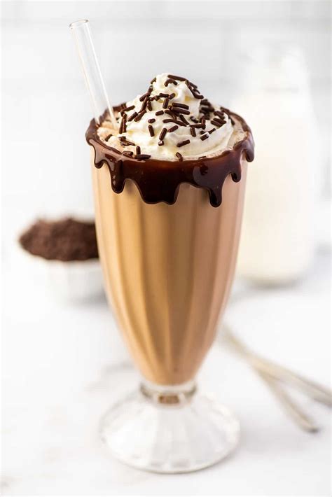 The Best Chocolate Milkshake - Baking Mischief