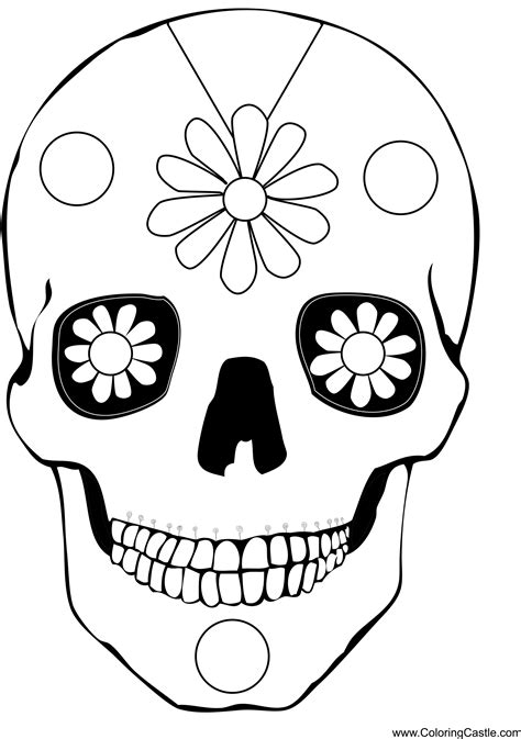 Dias De Los Muertos Mask Coloring Pages Coloring Pages