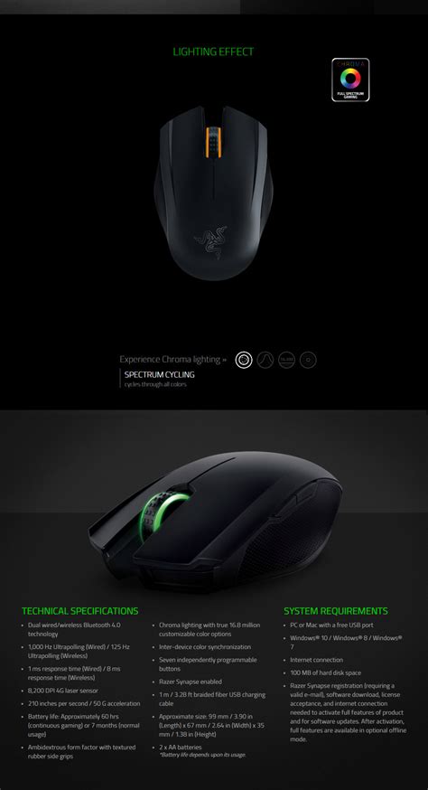 Buy Razer Orochi Chroma Dual Mode Bluetooth RGB Gaming Mouse [RZ01 ...