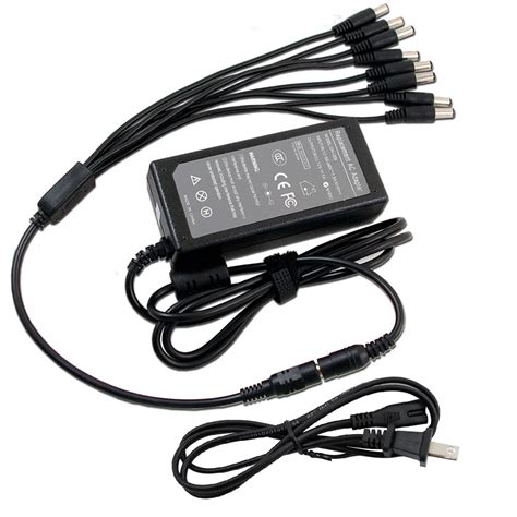 Buy New DC 12V 5A Power Supply Adapter +8 Split Power Cable for CCTV ...