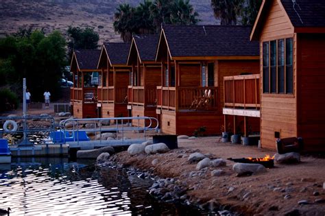 Cabins at twilight - Santee Lakes