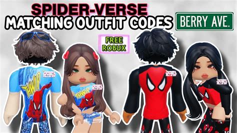 SPIDER-VERSE BOY AND GIRL MATCHING OUTFIT CODES FOR BERRY AVENUE AND ...