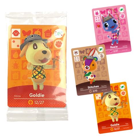 Animal Crossing amiibo Card 3pk - Rosie, Goldie, & Stitches - Walmart.com