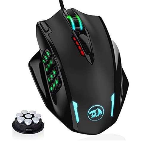 Redragon Gaming Mice M908 Impact RGB LED MMO Mouse With Side Buttons ...