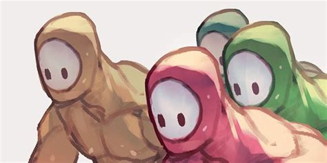 Fall Guys Fan Art Horrifyingly Reimagines Adorable Bean Mascot