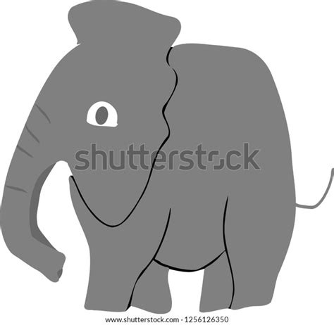 Fat Elephant Cartoon Vector Illustration Stock Vector (Royalty Free ...