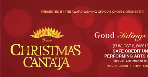 2022 Christmas Cantata in Sacramento - Events - Universe