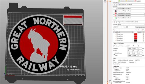 Free GCODE file GREAT NORTHERN RAILWAY LOGO・3D printing model to download・Cults