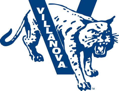 Villanova Wildcats Primary Logo (1968-1995) - | Villanova, Villanova wildcats, Wild cats