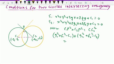 Co ordinate geometry : - ( Orthogonal circles ; Solving problems ) - 78 ...