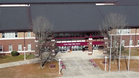 Aerial View of Cedar Ridge High School with New J-Wing Addition - Hillsborough, NC - YouTube