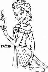 Coloring Frozen Elsa Disney Lizard Bruni Sketch Page sketch template