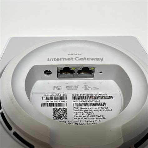 Verizon Internet Gateway ASK-NCQ1338 LTE 5G Modem/Router – Dynamic ...