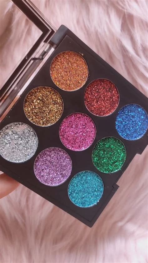 Mars cosmetics Bling it on Glitter palette swatches | Eyeshadow tutorial, Glitter makeup ...