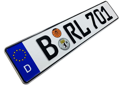 European German License Plate - Berlin – ZPlates.com