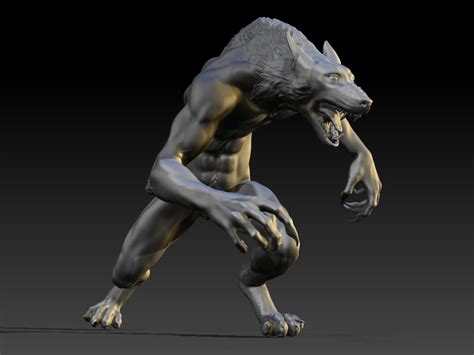 Werewolf 3D model :: Behance