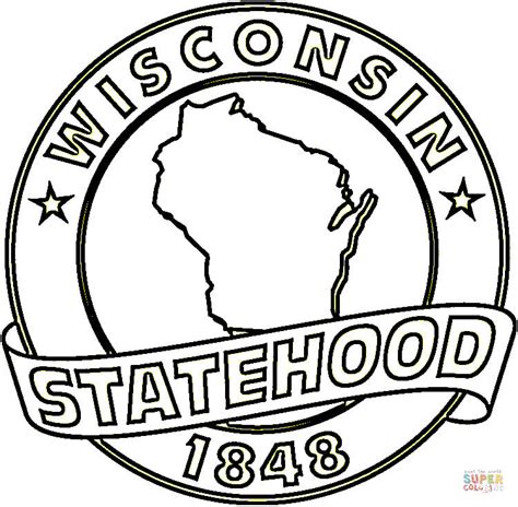 Wisconsin coloring page | Free Printable Coloring Pages