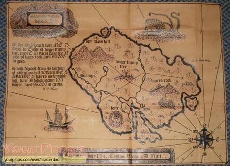 Treasure Island Treasure Island Map replica movie prop