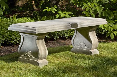 Campania International, Inc Tribute Cast Stone Garden Bench | Garden ...