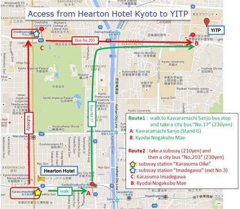 ÿþ Access from Hearton Hotel Kyoto to YITP