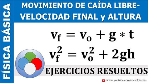 Velocidad Final Caida Libre - chefli