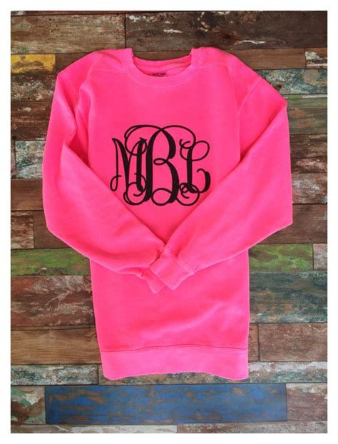 Monogrammed Sweatshirt | Monogram sweater, Monogram sweatshirt ...