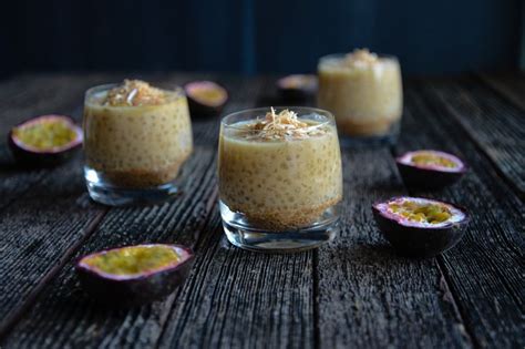 Passionfruit Sago Puddings | The Hungry Australian | Pudding, Food, Passion fruit