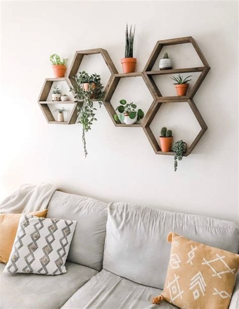 LARGE Hexagon Shelves / Wall Decor /honeycomb Shelves / Rustic - Etsy