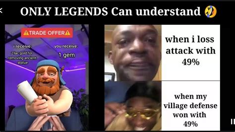 COC memes Only For LEGENDS || [PART - 2] - YouTube