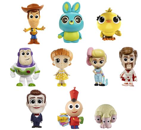 Disney Pixar Toy Story 4 Mini Figures 10-pack Character Collection, Birthday Gift for Kids 3 to ...