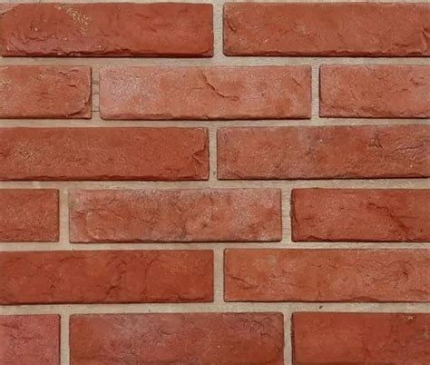 Colonial Red Brick Wall Cladding at Rs 190/square feet | Stone Wall ...