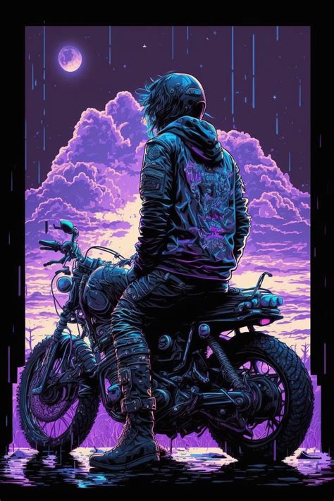 Cyberpunk Motorcycle en 2024 | Obras de arte en japón, Ilustraciones, Obras de arte