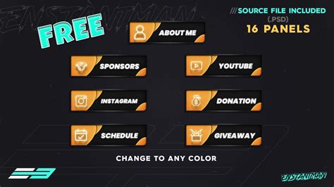 Twitch panels examples - threadshon