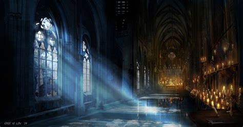 Holy light, Castles interior, Interior concept art