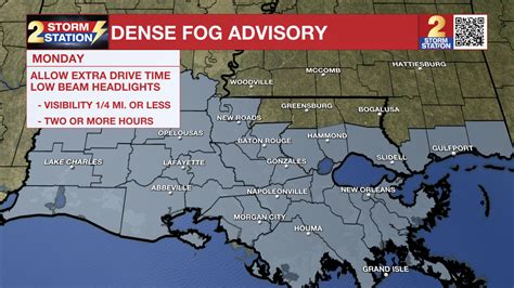 Monday AM Forecast: Areas of dense fog initially, followed by warmth ...