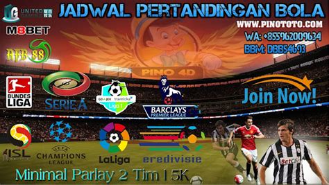 JADWAL PERTANDINGAN BOLA 08 - 09 April 2019 - Pino 4D