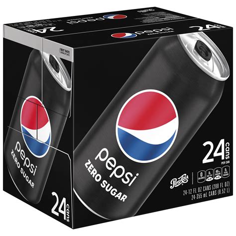 Pepsi Zero Sugar, 12 oz Cans, 24 Count - Walmart.com - Walmart.com