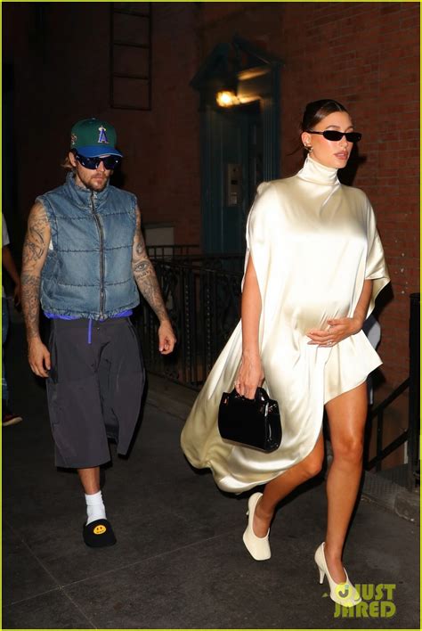 Hailey Bieber Takes Her Pregnancy Style From Day to Night During With ...