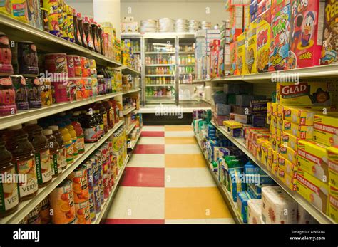 Aisle in Grocery Store Boston Massachusetts Stock Photo - Alamy