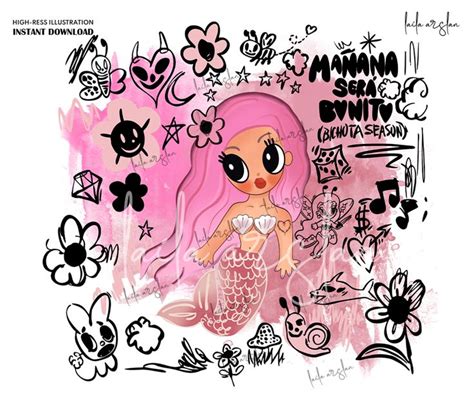 Karol G Mermaid New Album Cover Manana Sera Bonito Bichota Season Karol G Pink Hair Png Bichota ...